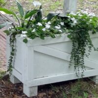 How to convert old shipping crates into french provincial style flower boxes