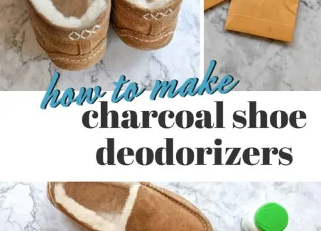 A simple DIY tutorial on how to make your own charcoal shoe deodorizers