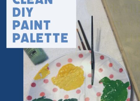 An easy guide to making a reusable, easy-clean paint palette using items you probably already have at home.