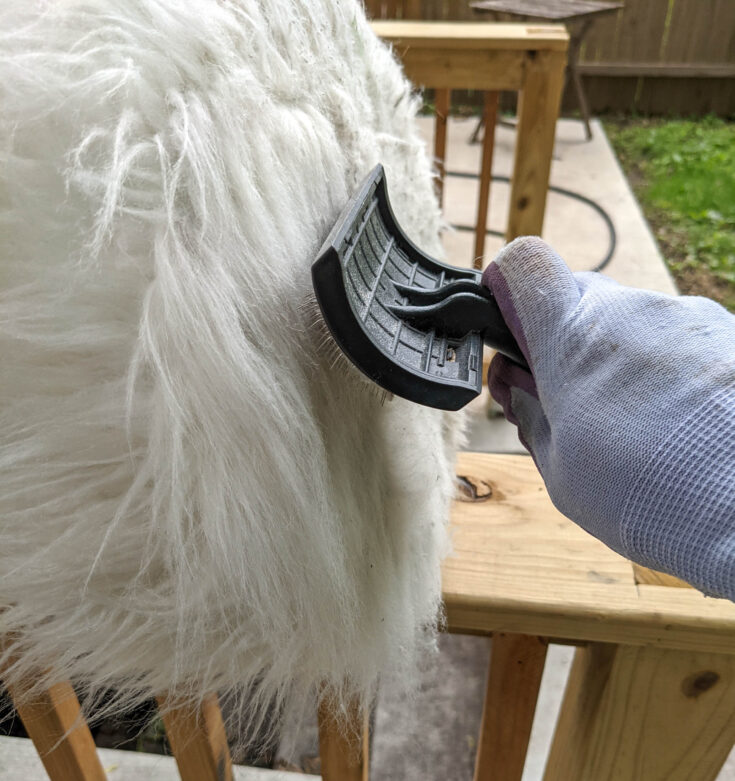 Fur Ottoman Cleaning: 1 Easy Hack | Hawk Hill - Cleaning A Used Ottoman