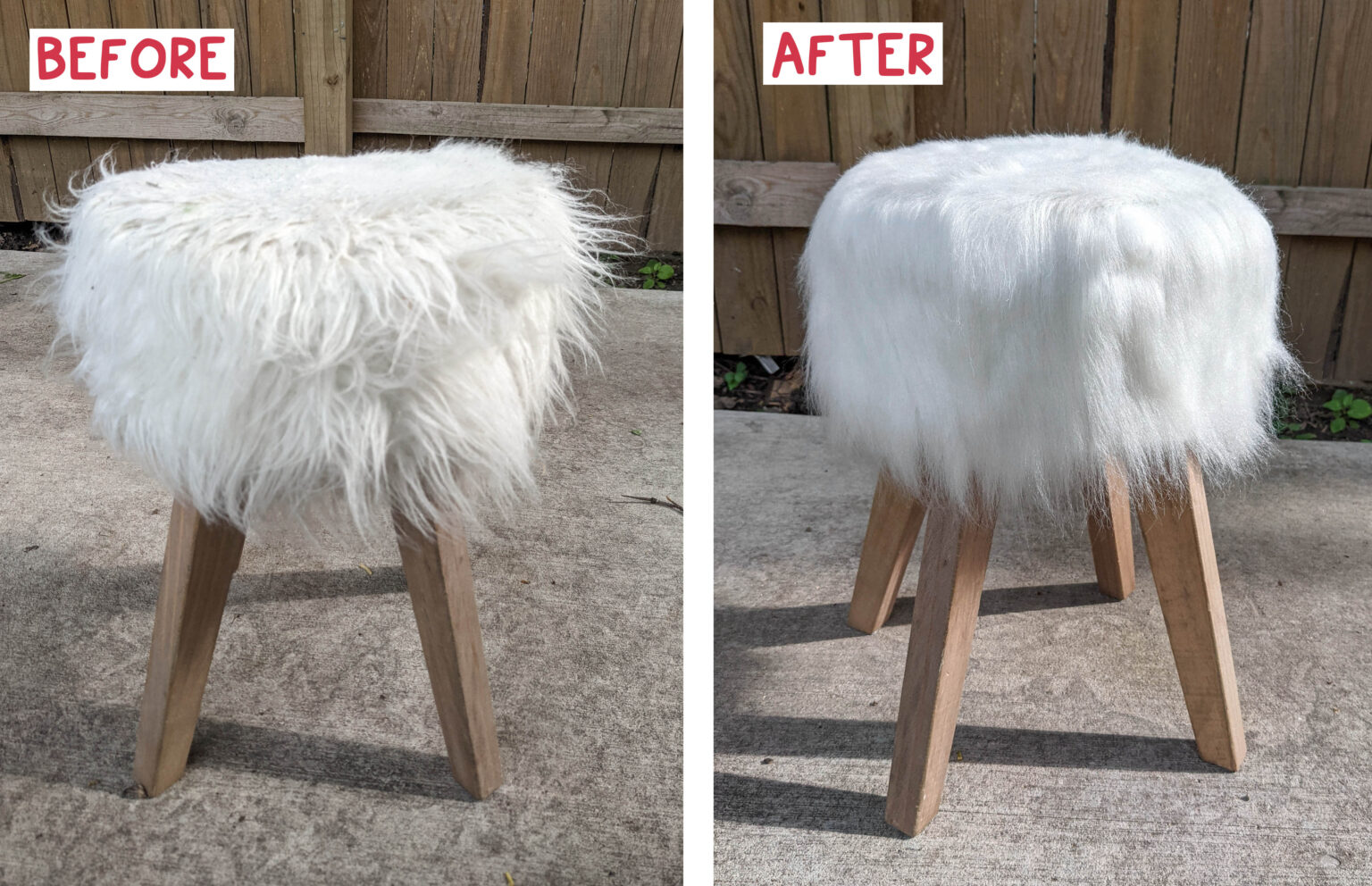 Fur Ottoman Cleaning 1 Easy Hack Hawk Hill
