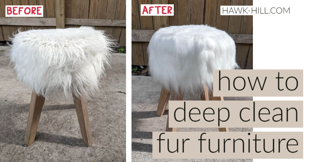how to clean faux fur furniture
