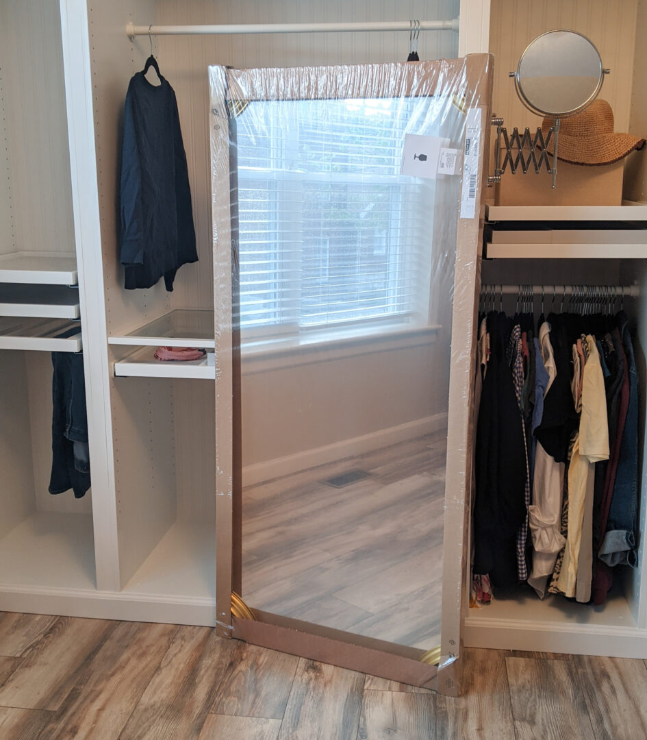 Styling Ikea’s Svansele Full Length Mirror in my Dressing Room Review Hawk Hill