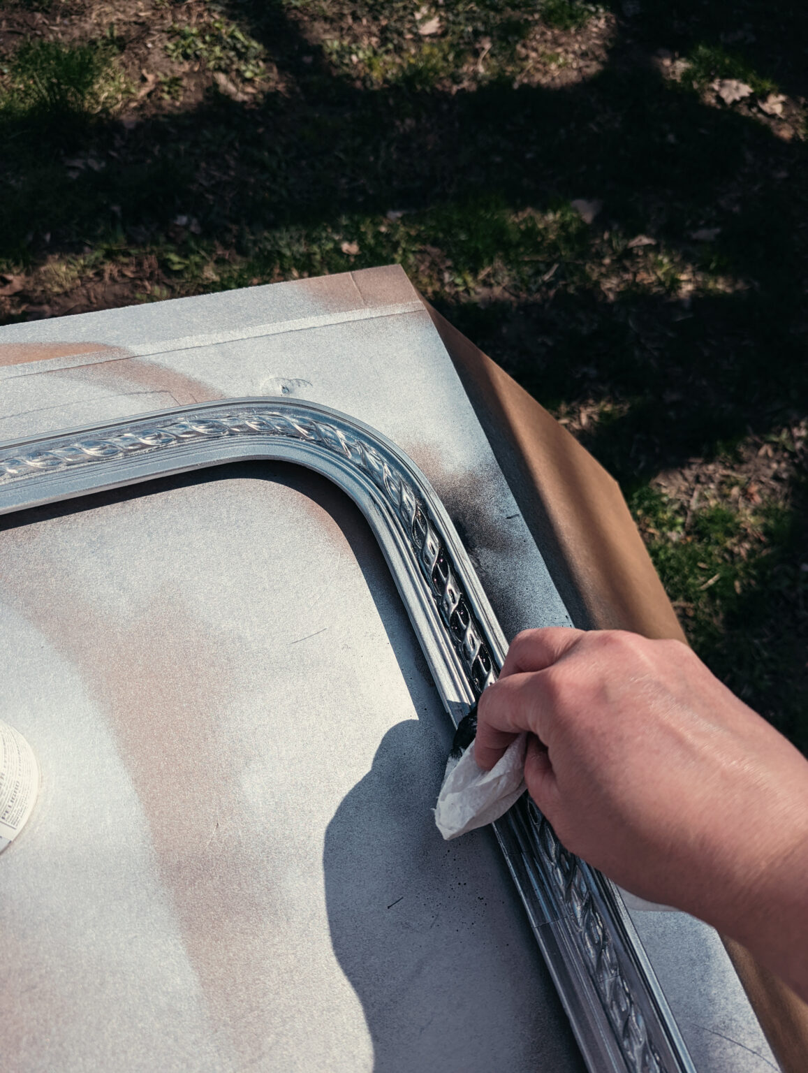 Easy Method How to Paint an Antique Silver Finish Hawk Hill