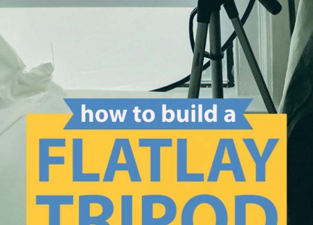 instructions to DIY a flatlay tripod