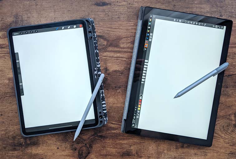 Digital Art Surface Pro 7 Vs Ipad Pro A Surprising Comparison Hawk Hill