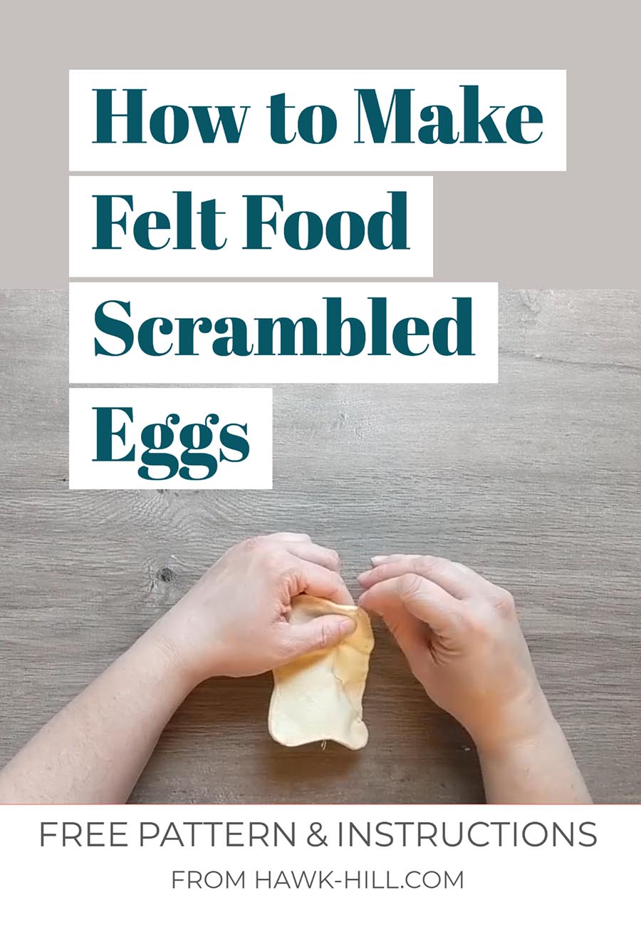 Felt eggs are one of the easiest felt food projects