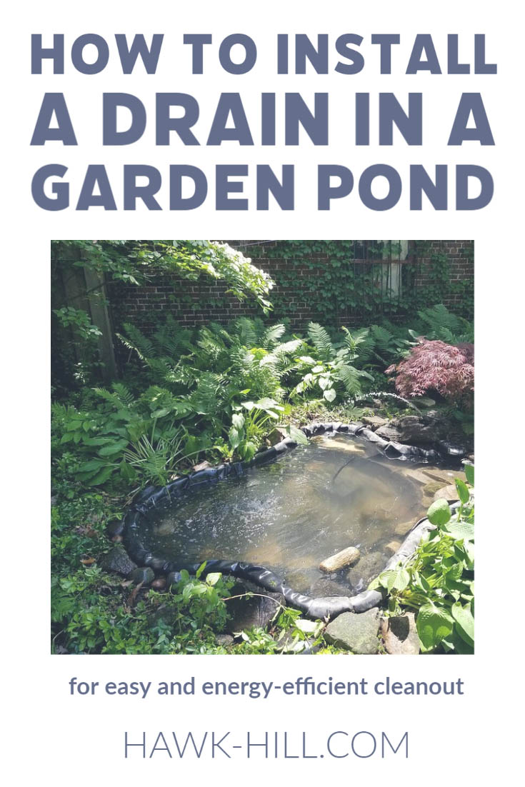 Installing a gravity drain in your pond takes about 15 minutes and makes pond clean-outs easy, fast, and energy efficient. Find detailed instructions and learn more about how to purchase an unobstructed drain type at hawk-hill.com.