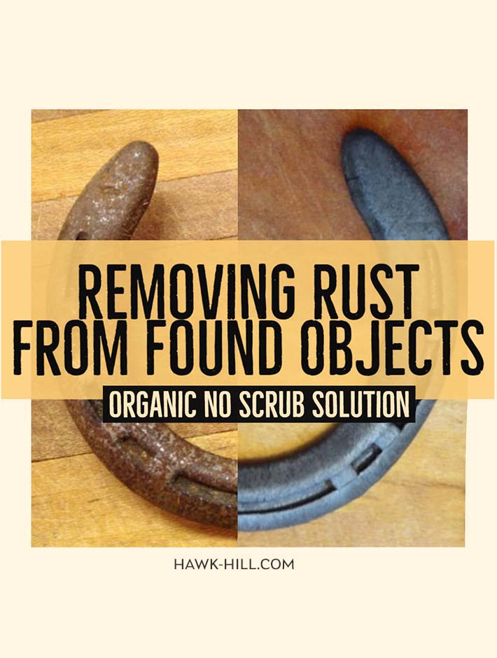 Easy DIY for dissolving rust from tools and antiques