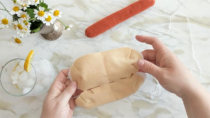  this felt food hot dog bun is easy to make